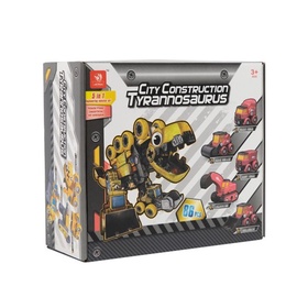 PUCHIKA Dinosaurier Bagger Spielzeug 5 in 1 Gelb